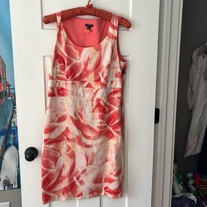 Pink & cream floral dress